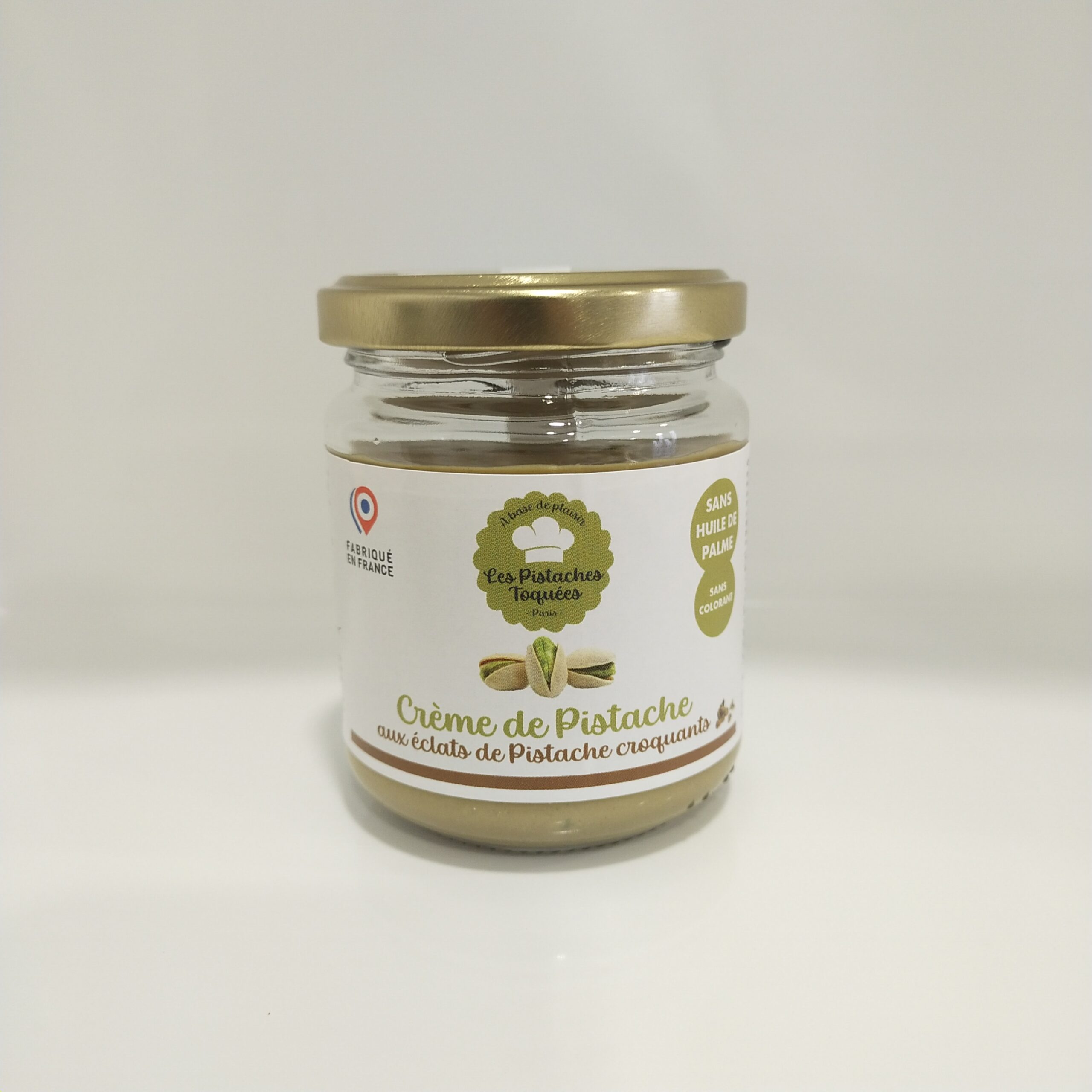 Crème de pistache artisanale aux éclats de pistache croquants