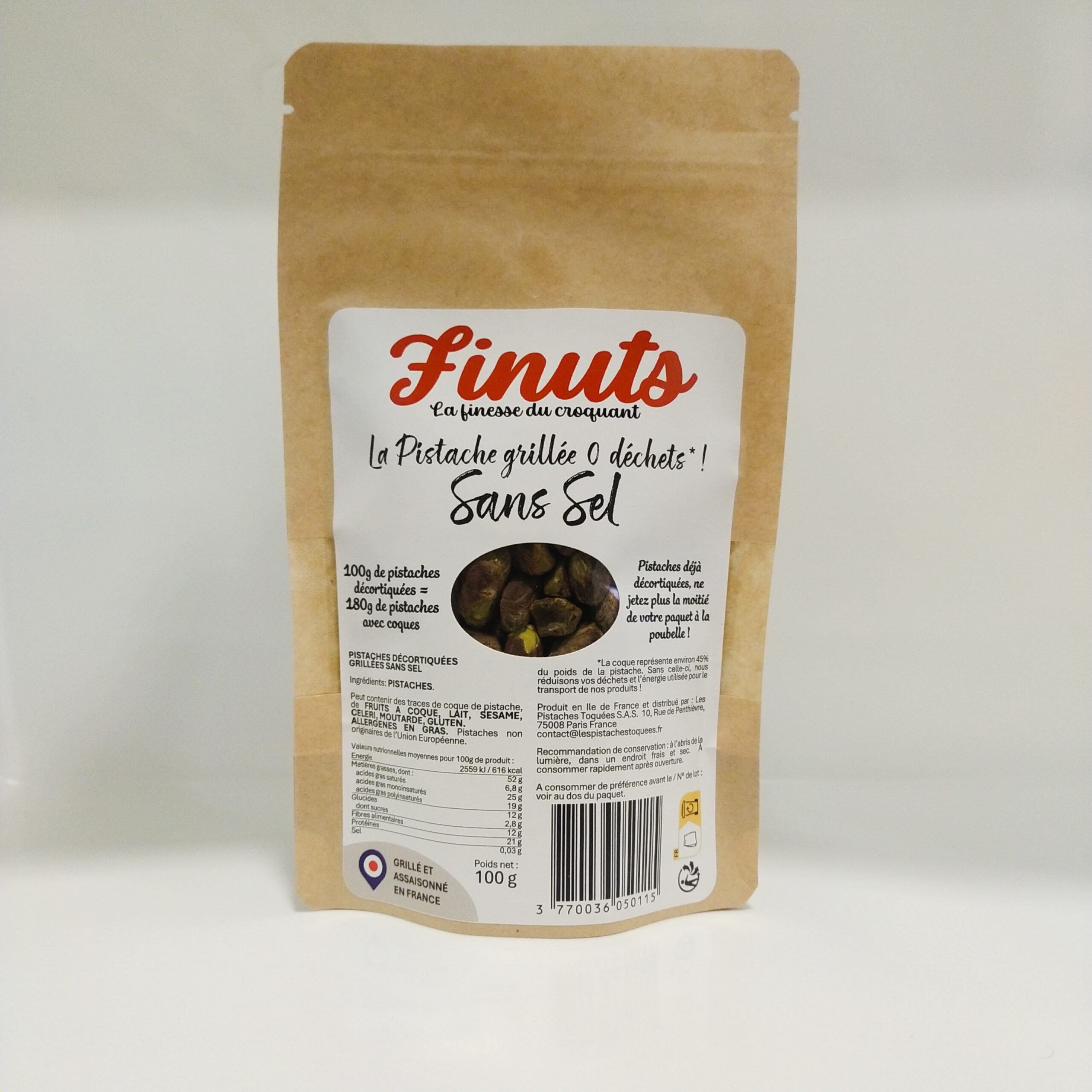 Pistaches Décortiquées Grillées Sans Sel