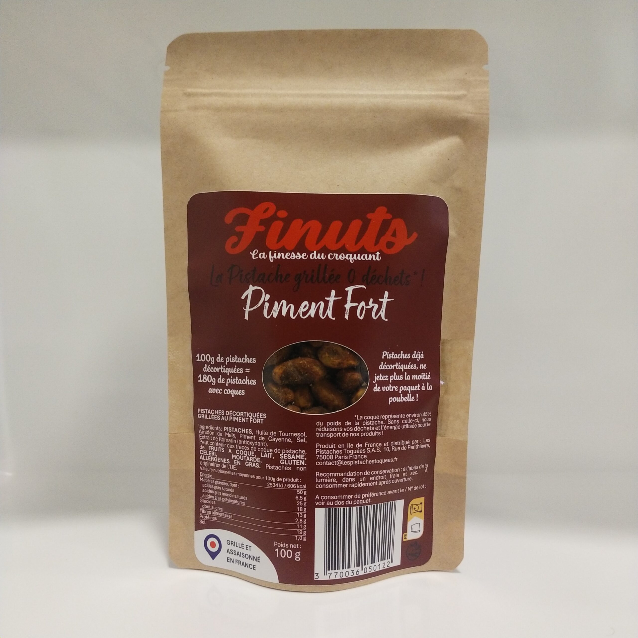Pistaches Décortiquées Grillées Piment Fort