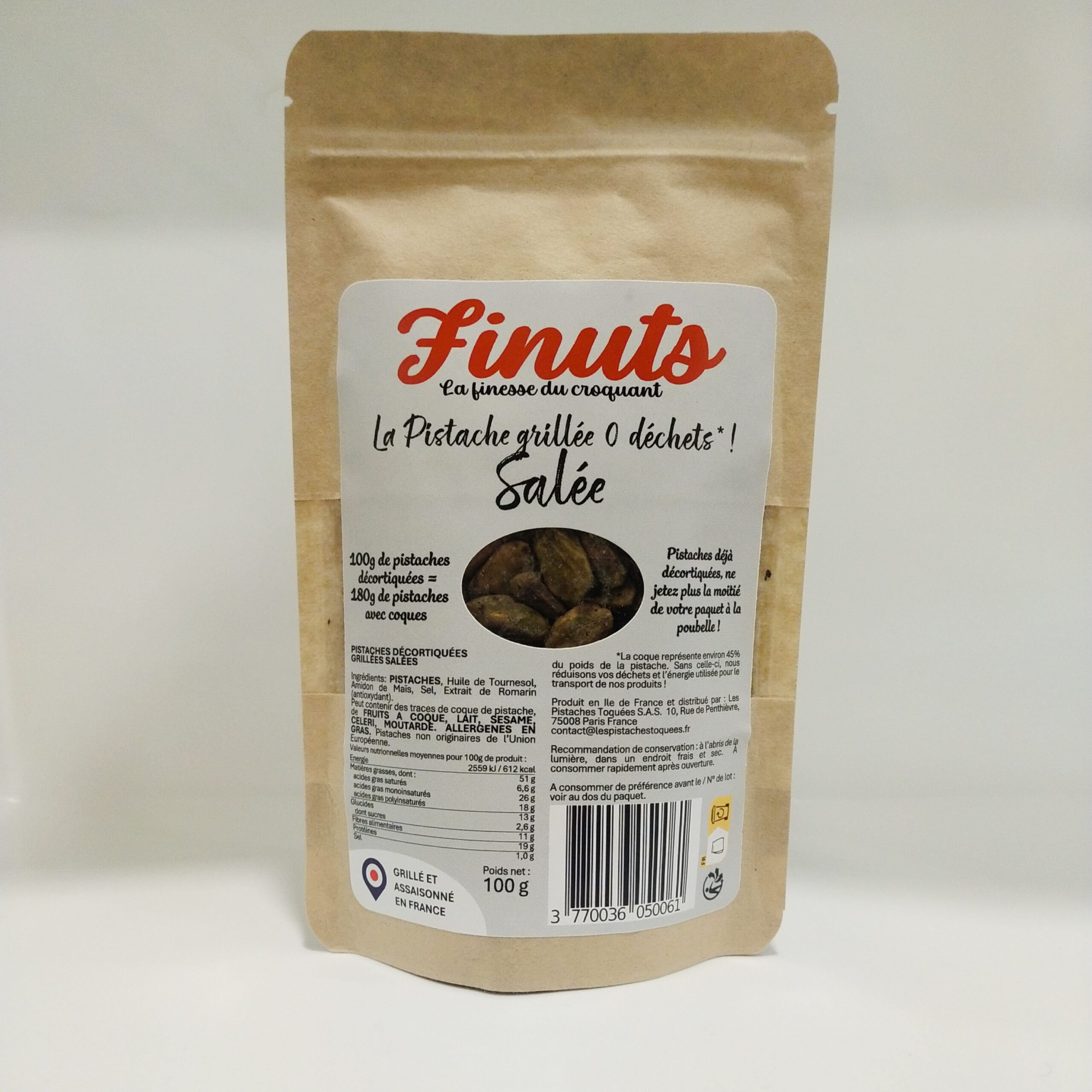 Pistaches Décortiquées Grillées Salées