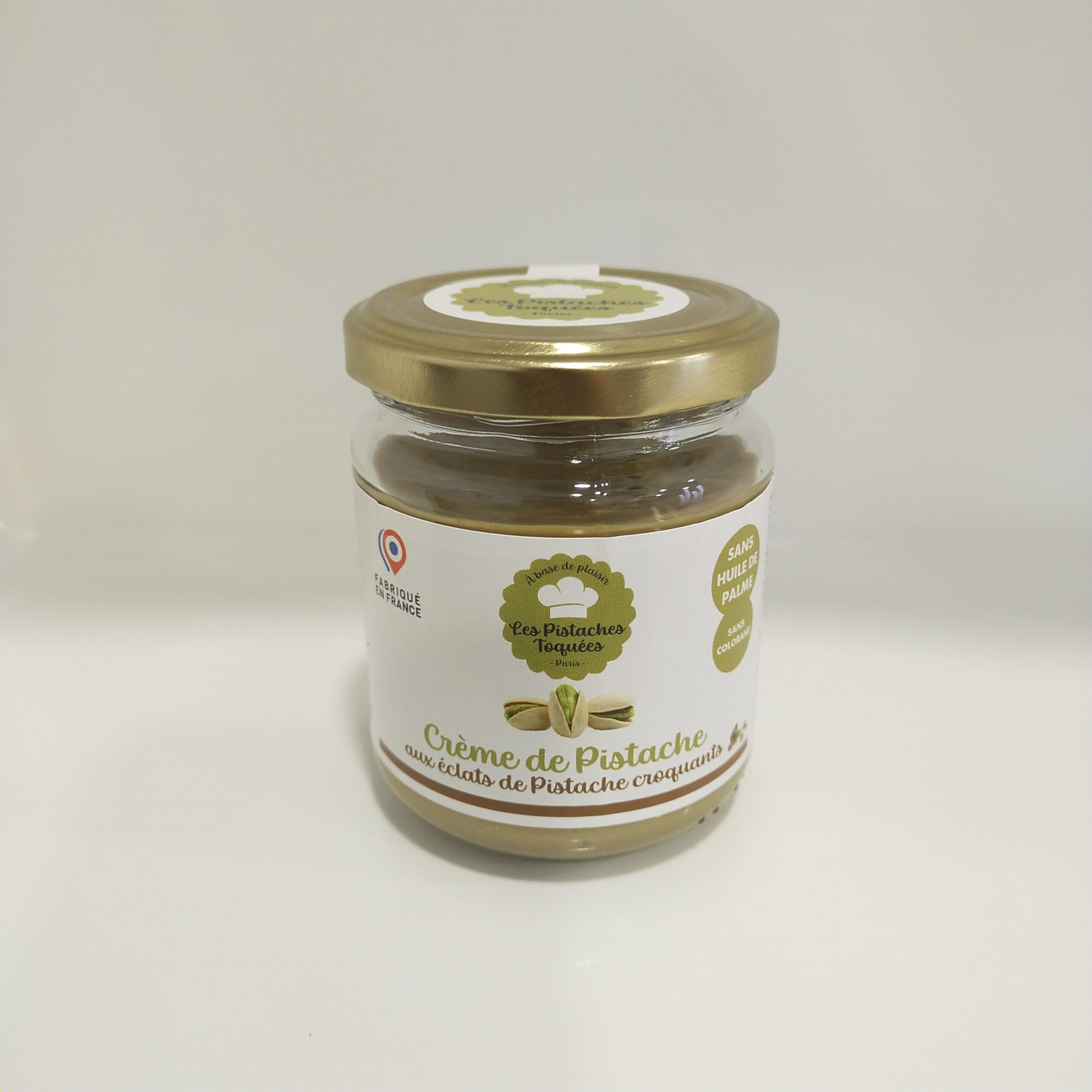 Crème de pistache artisanale aux éclats de pistache croquants