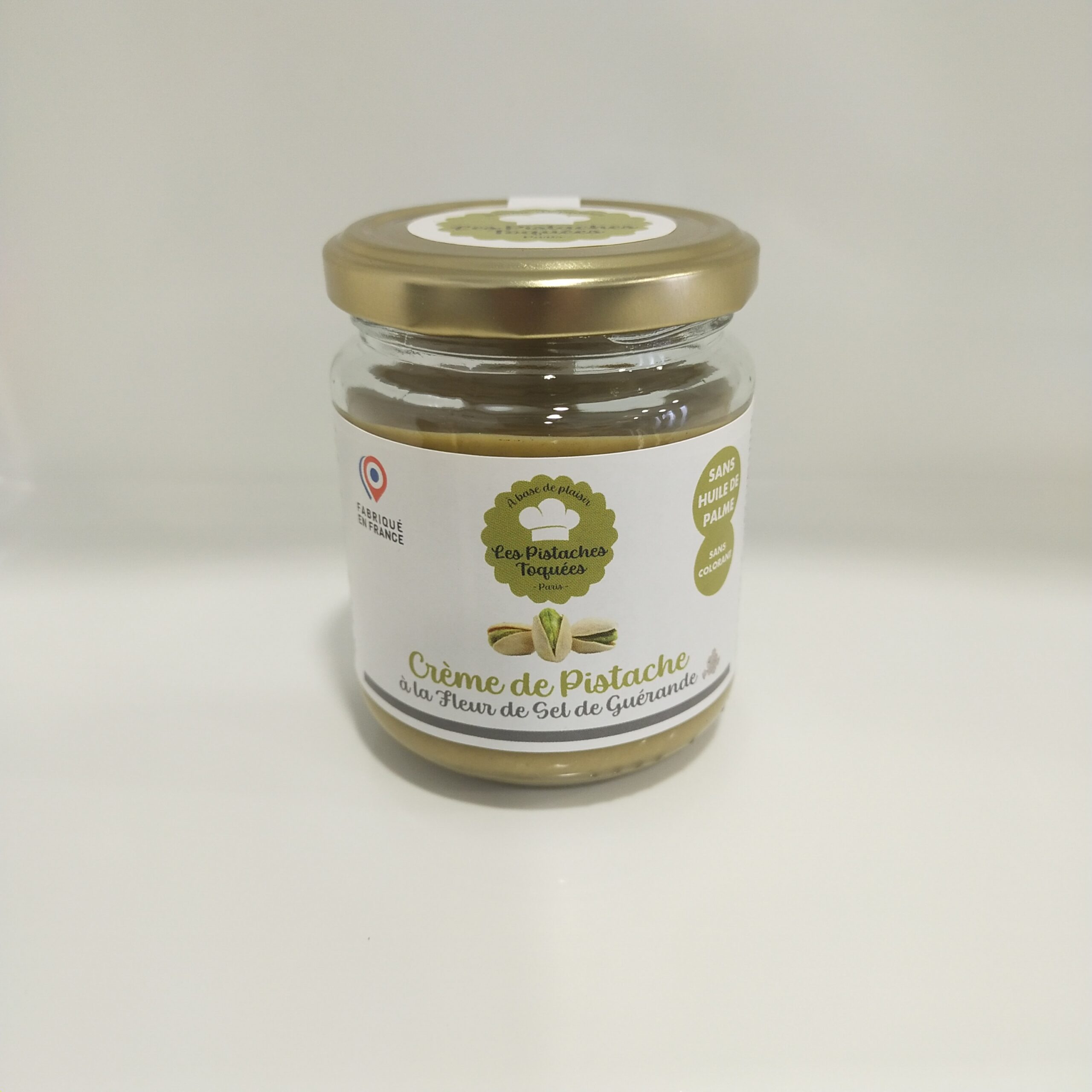 Crème de pistache artisanale à la Fleur de Sel de Guérande