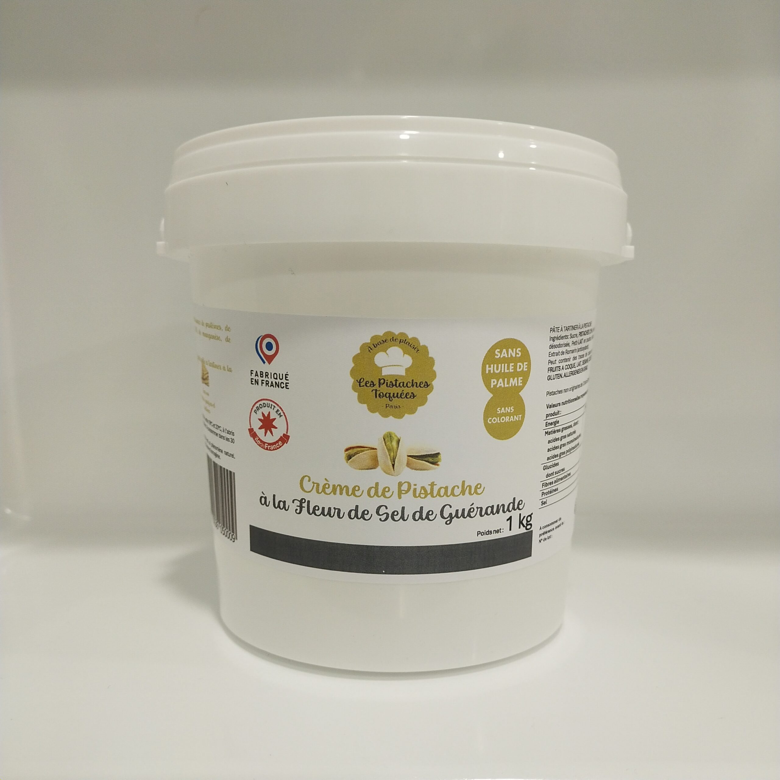Crème de pistache artisanale à la Fleur de Sel de Guérande 1kg